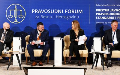 Četvrta godišnja konferencija Pravosudnog foruma za Bosnu i Hercegovinu „Pristup javnosti i transparentnost pravosudnog sistema – Evropski standardi i praksa u BiH“