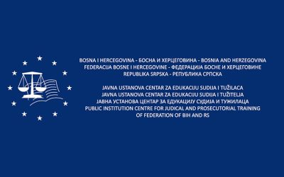 Programske aktivnosti edukacije nosilaca pravosudnih funkcija u 2020. godini u okviru Centra za edukaciju sudija i javnih tužilaca u Republici Srpskoj