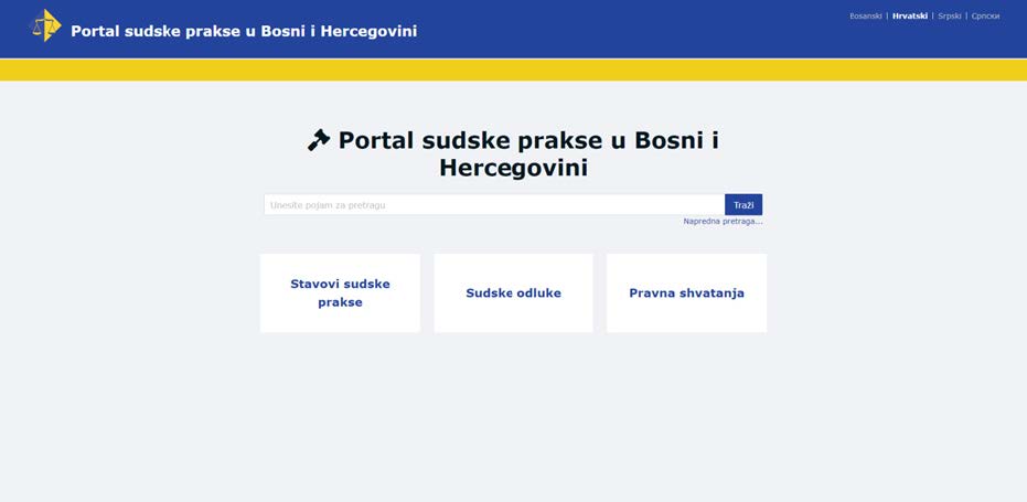 Baza sudske prakse u Bosni i Hercegovini